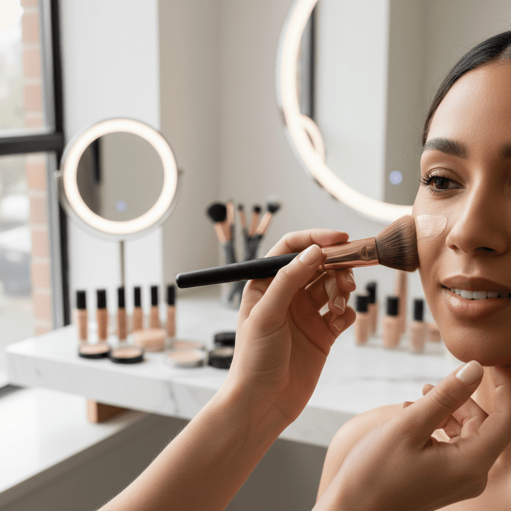 Custom makeup application by Veronica Johnson